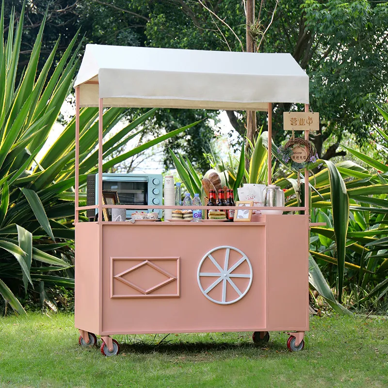 عربة وجبات خفيفة متنقلة تدفع ب - مراجعة Snacks Food Stall وسعره