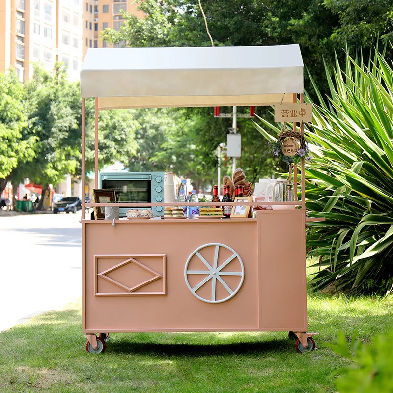 عربة وجبات خفيفة متنقلة تدفع ب - مراجعة Snacks Food Stall وسعره