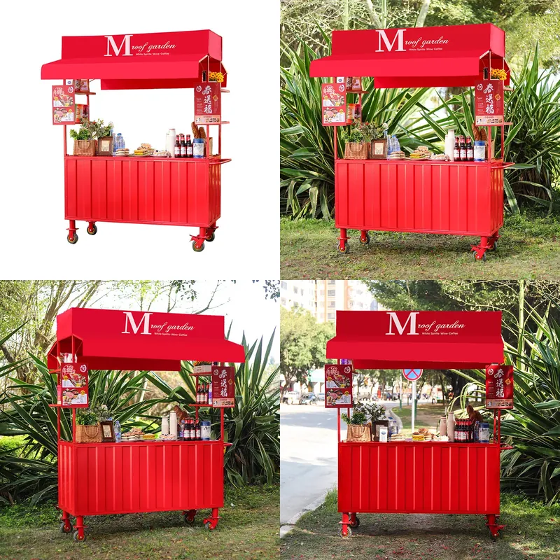 عربة طعام من الحديد المطاوع، ك - مراجعة Snacks Food Stall وسعره