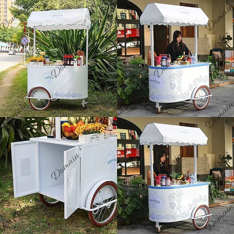عربة متنقلة للاستخدام الخارجي  - مراجعة Snacks Food Stall وسعره